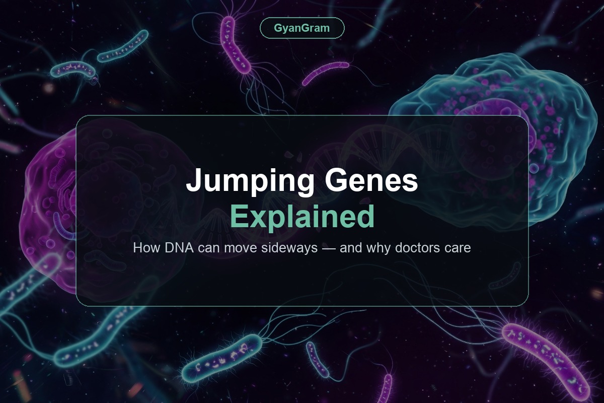Jumping Genes Explained — How DNA can move sideways — and why doctors care