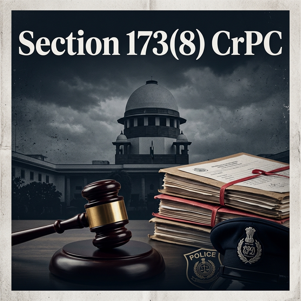 Section 173(8) CrPC — Police and Magistrate authority blog cover