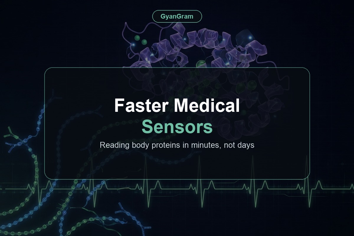 Faster Medical Sensors — Reading body proteins in minutes, not days